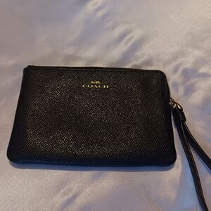 SOLD Coach Black Wristlet
